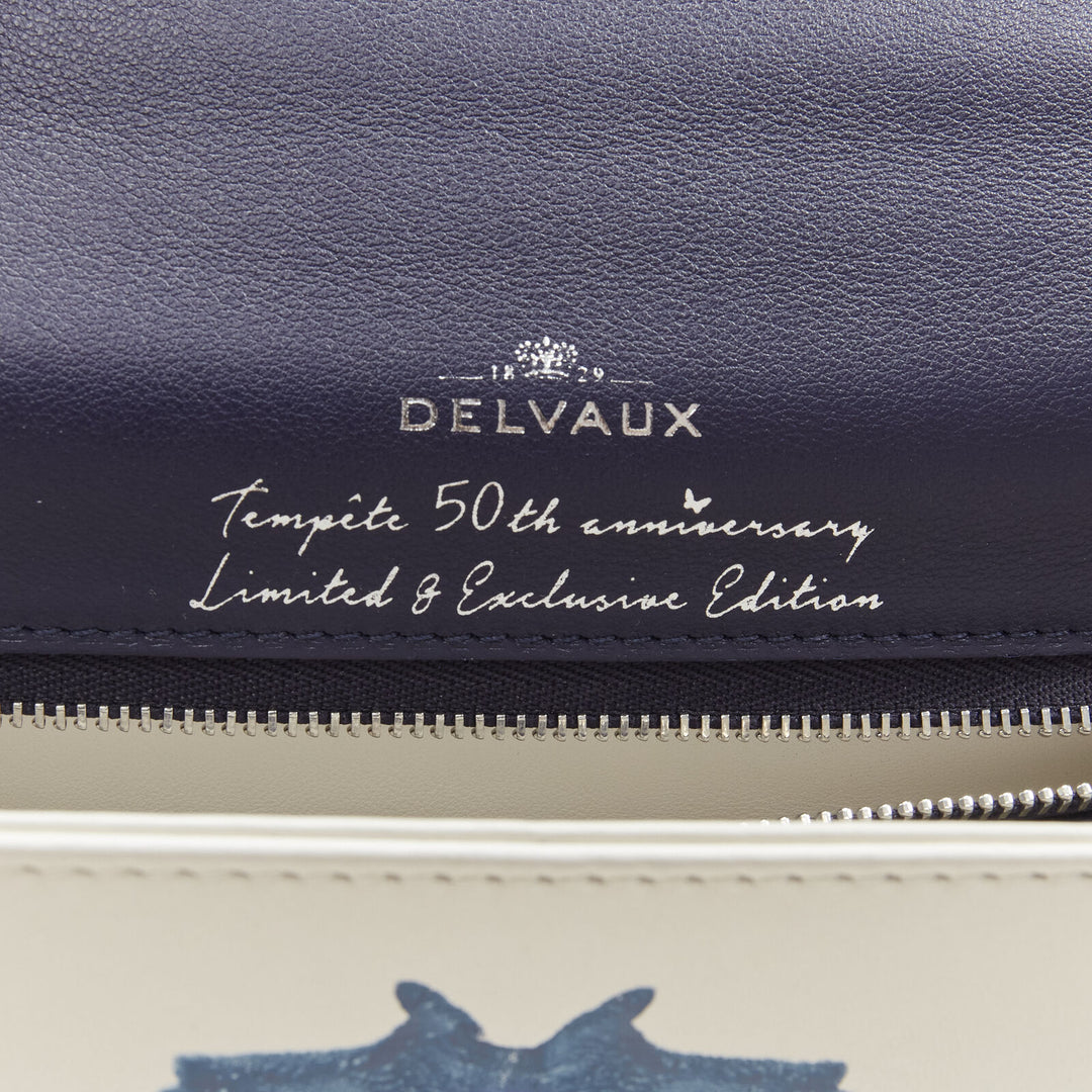 rare DELVAUX 2017 Limited Edition Tempete MM B Papillon lambskin leather bag