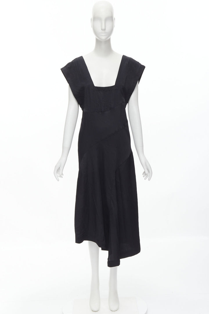 COMME DES GARCONS Vintage 1980s square neck oversized bias cut dress