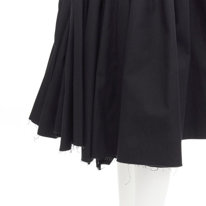 JUNYA WATANABE 1998 Runway Vintage black Madame Grey draped pleat skirt