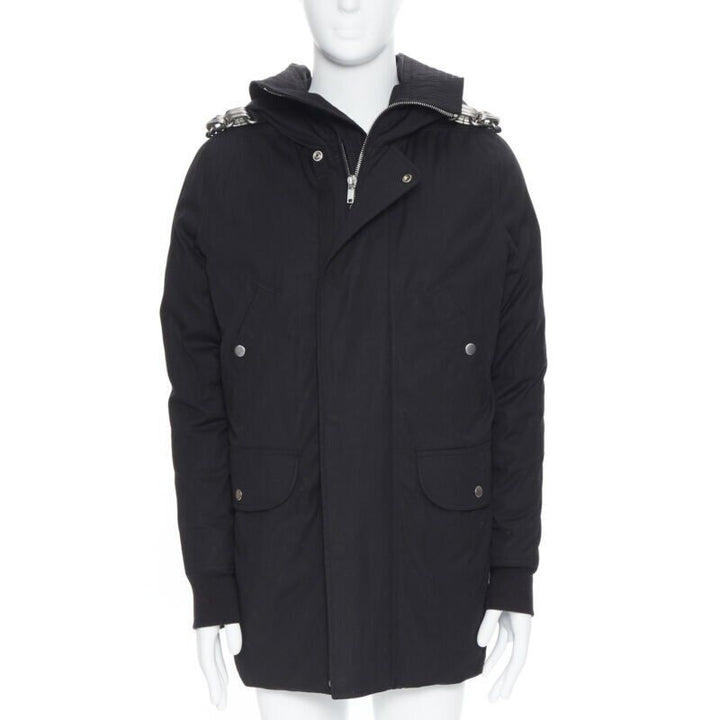 RICK OWENS AW 2019 Larry Jumbo Parka chained goose down padded puffer IT42 M
