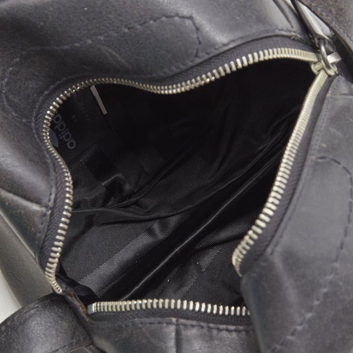 rare Y3 YOHJI YAMAMOTO ADIDAS volleyball distressed leather crossbody bag