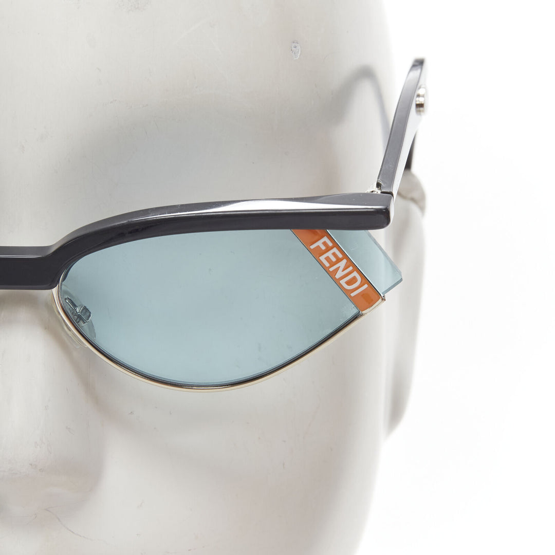 FENDI GENTLE MONSTER  FF0369/S No.1 blue tinted cat eye sunglasses