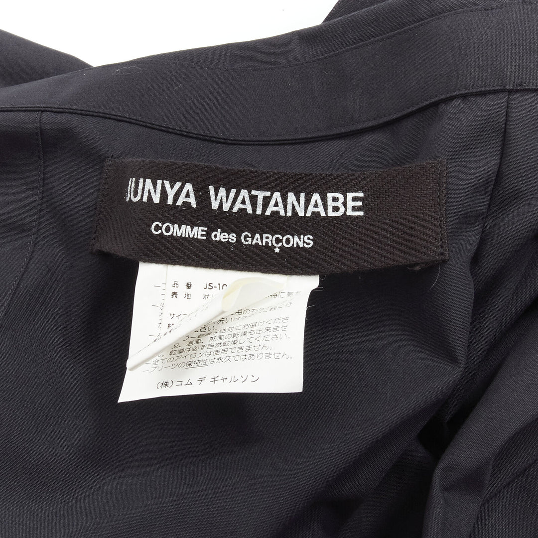 JUNYA WATANABE 1998 Runway Vintage black Madame Grey draped pleat skirt
